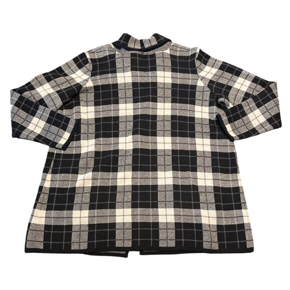 Denim & Co. Women Jacquard Knit One-Button Sweater Coat with Pockets Size L - Picture 7 of 7